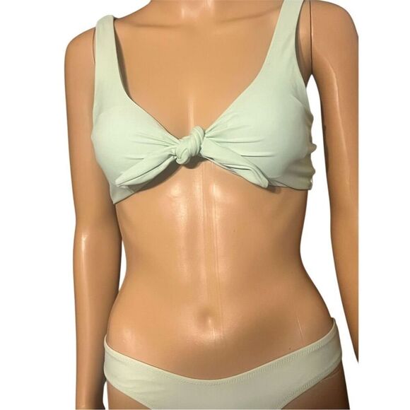 Zaful Women's Knotted Padded Thong Bikini Set Green Size S - Picture 5 of 8